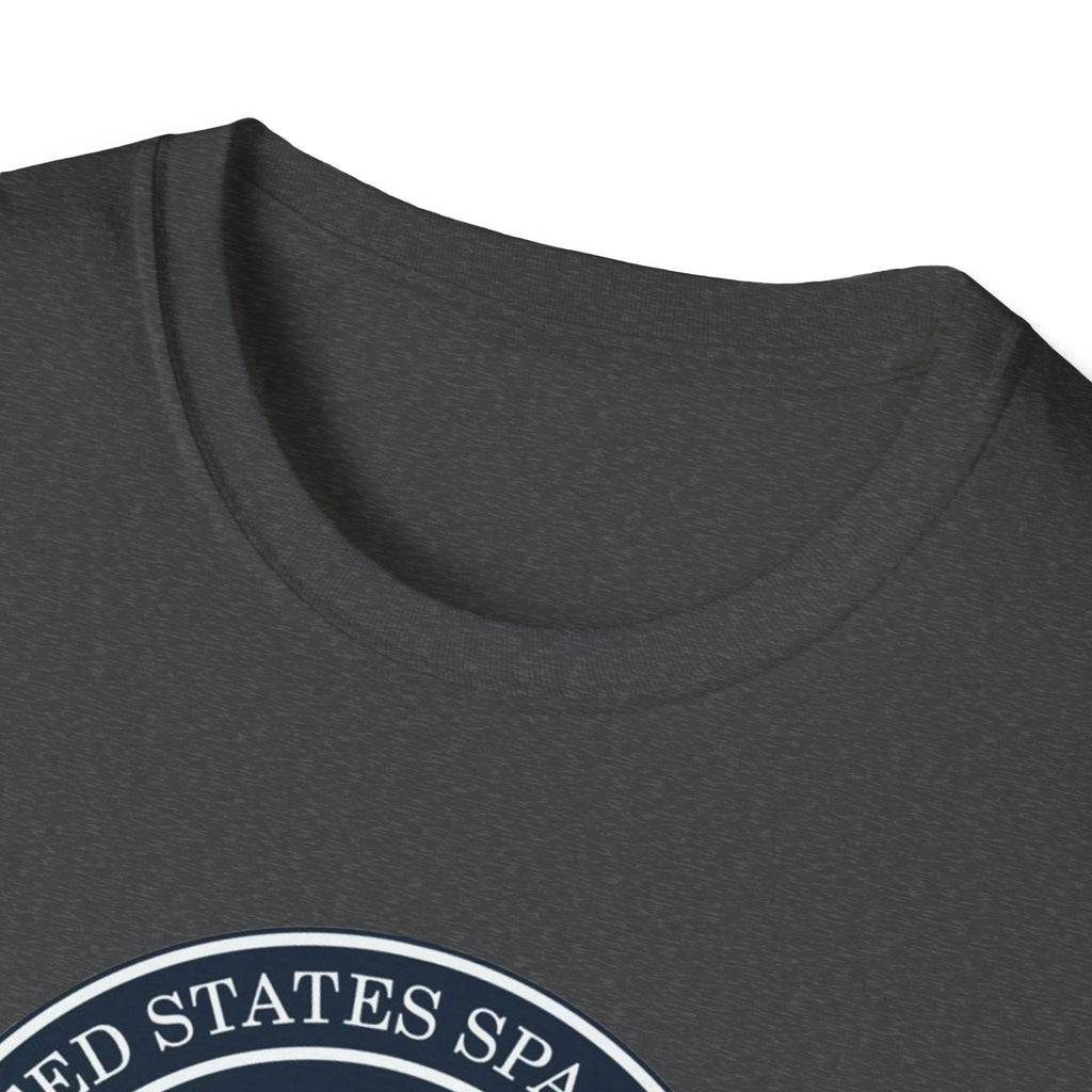 Space Program Emblem T-Shirt — "Journey to Truth, Explore" Astronaut Badge Tee