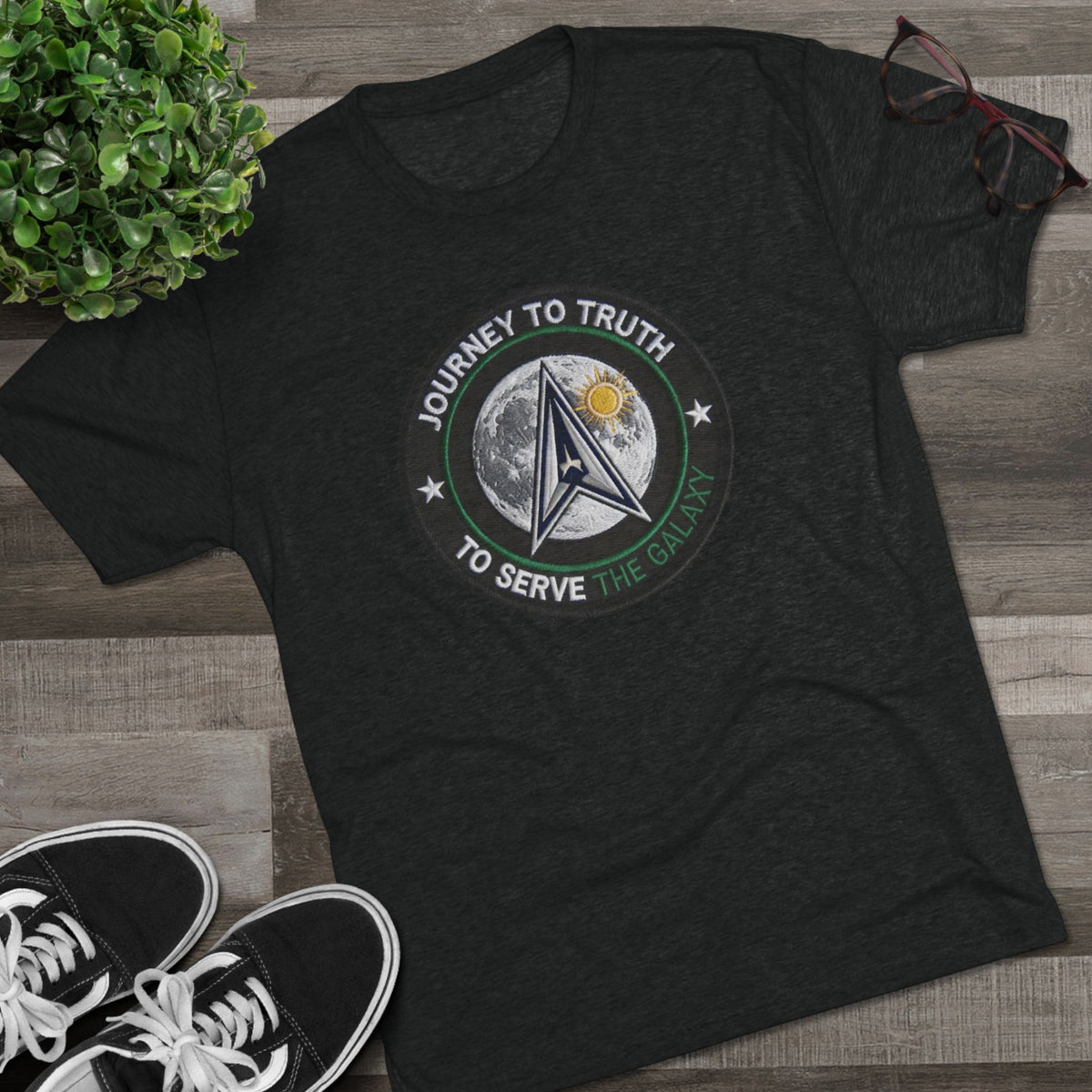 "Journey to Truth / To Serve the Galaxy" Starfleet-Inspired T‑Shirt