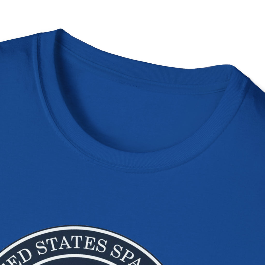 Space Program Emblem T-Shirt — "Journey to Truth, Explore" Astronaut Badge Tee