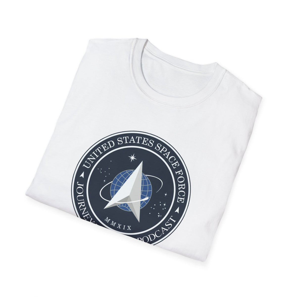 Space Program Emblem T-Shirt — "Journey to Truth, Explore" Astronaut Badge Tee