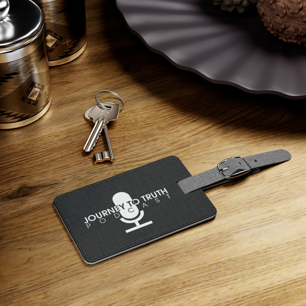 Journey to Truth Logo Rectangular Luggage Tag