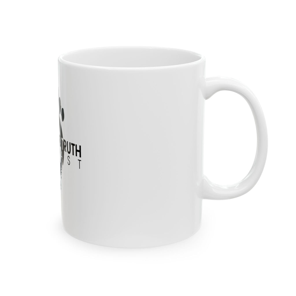 Sasquatch Mug – Black Footprint Logo Coffee Cup (11oz/15oz)