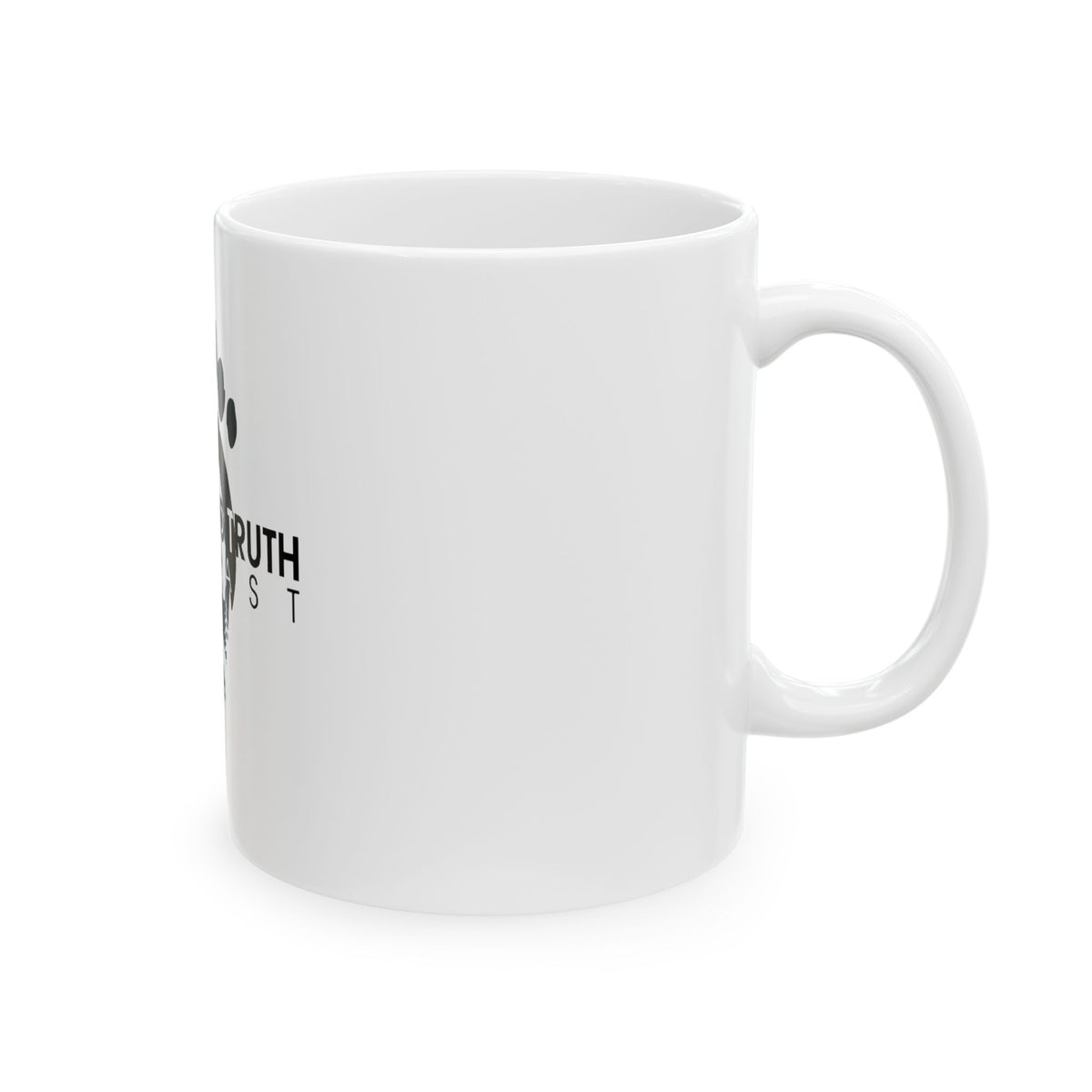 Sasquatch Mug – Black Footprint Logo Coffee Cup (11oz/15oz)