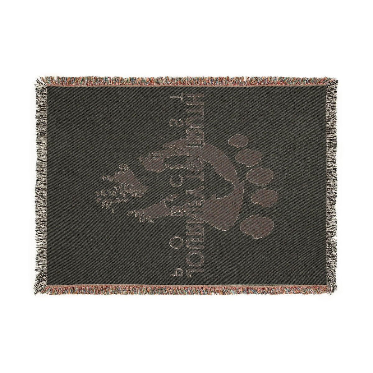 Woven Blanket — "Journey to Truth - Sasquatch" Throw Blanket, Cozy Camper & Nature Lover Gift