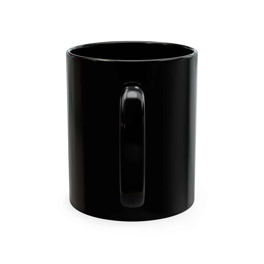 Podcast Logo Ceramic Mug — 'Journey to Truth' Black Coffee Cup
