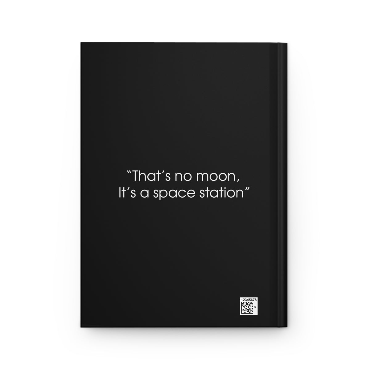 Journey to Truth Podcast Hardcover Journal — Lined Matte Notebook with Microphone Logo & Quote
