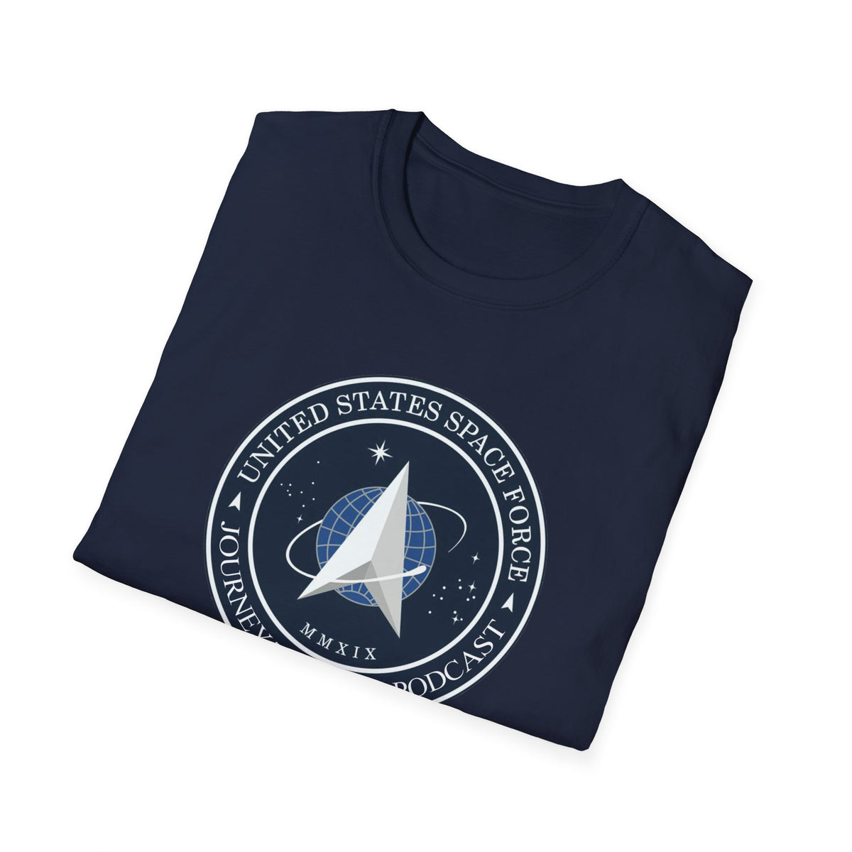 Space Program Emblem T-Shirt — "Journey to Truth, Explore" Astronaut Badge Tee