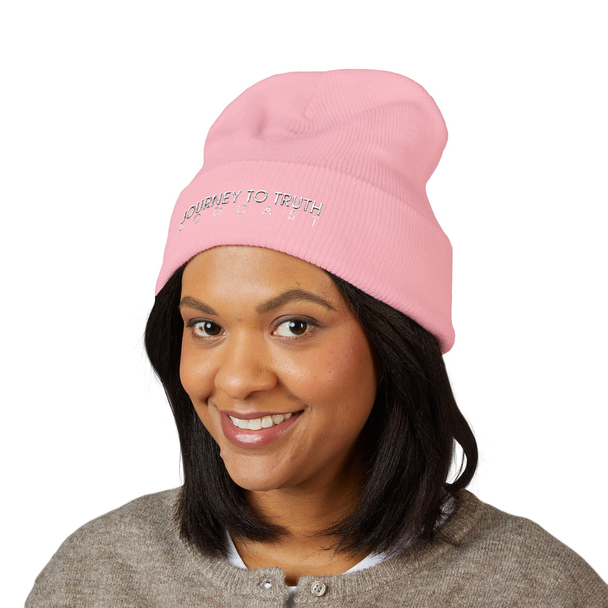 Journey to Truth Podcast Embroidered Cuffed Beanie